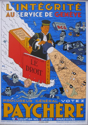 Une affiche BD pour François Paychère